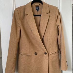 Gap Tan Double Breasted Blazer